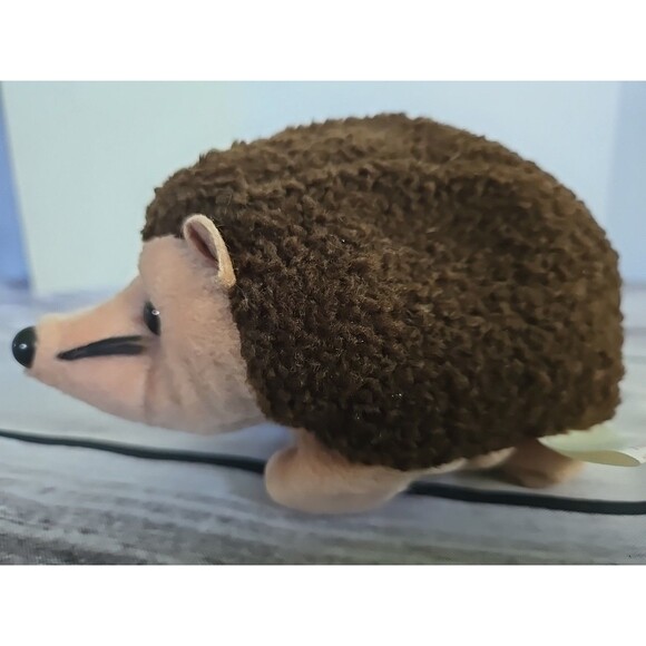Vintage 1998 Ty Beanie Baby Prickles Hedgehog Plush Brown Tan Stuffed Animal Toy - Picture 3 of 8